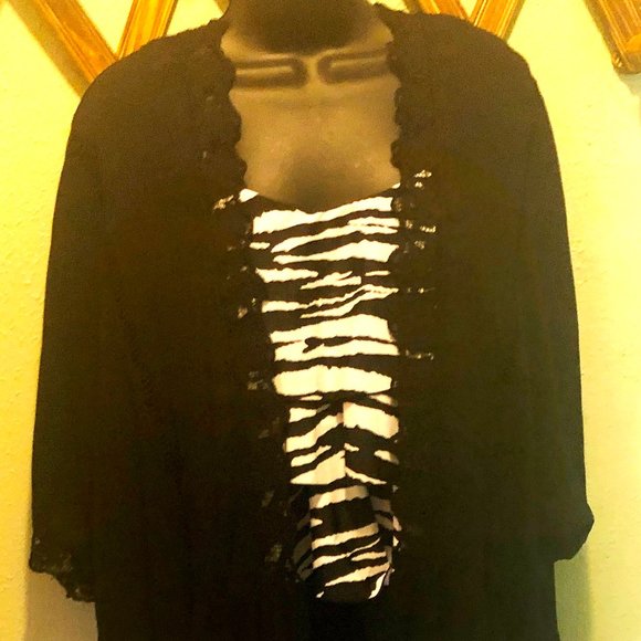 Miss Chevious Black Bathing Suit Cover Up - XL - Picture 2 of 8